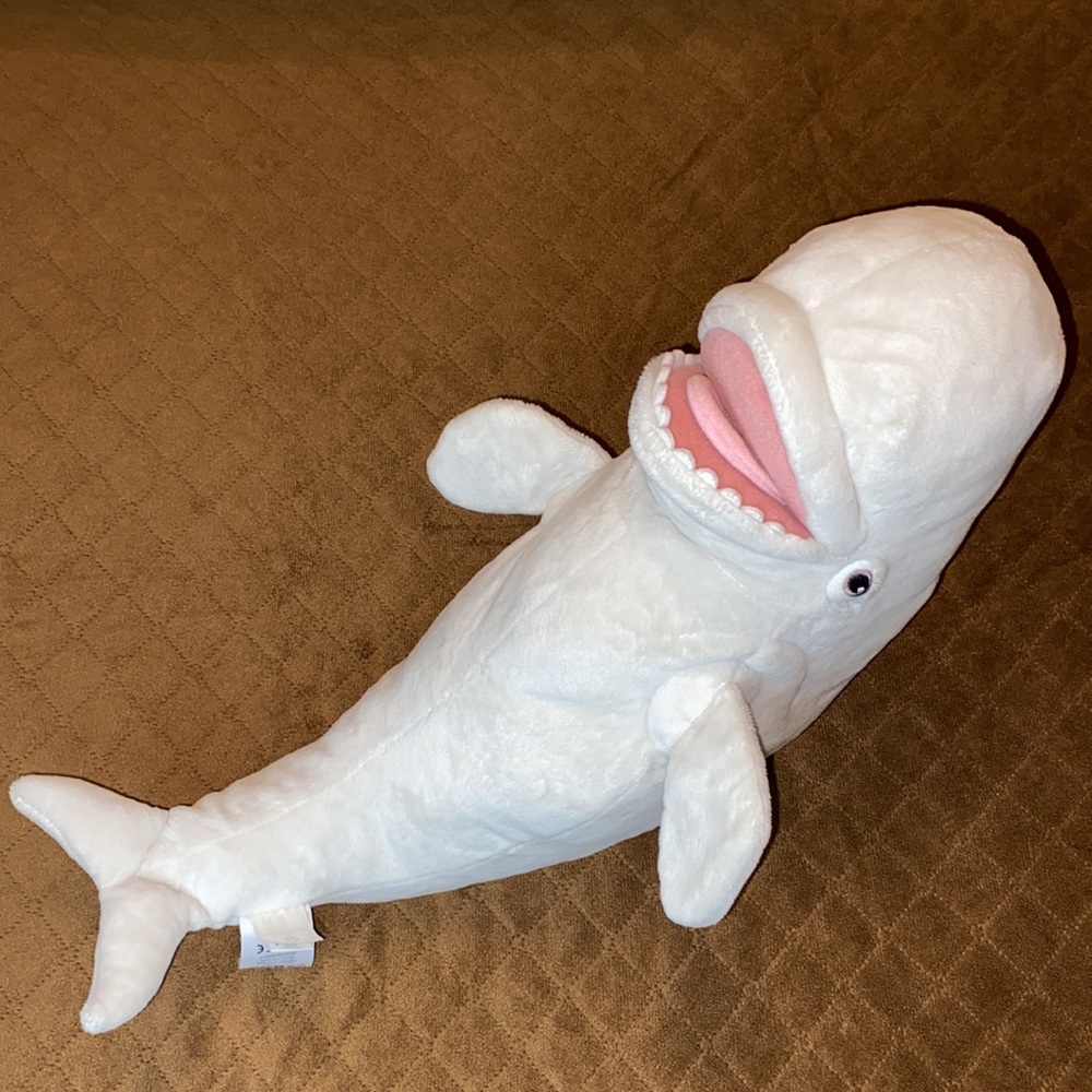 BAILEY white beluga whale plush stuffed animal Disney store stuffy Finding Dory